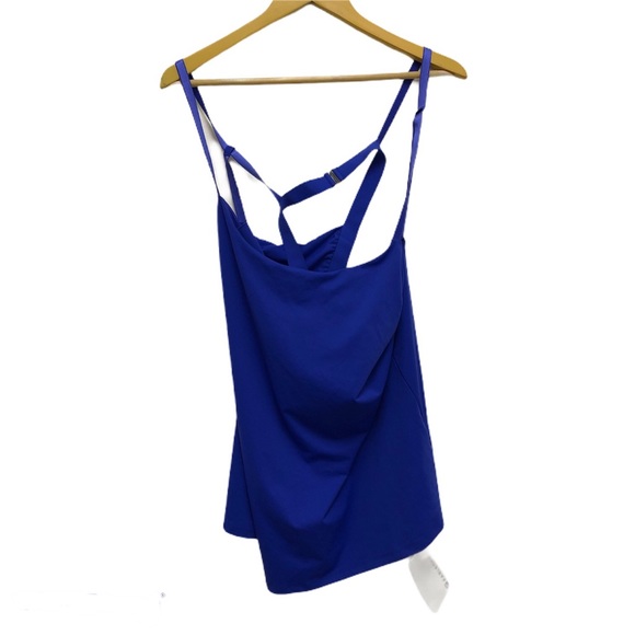 Fabletics Hazel Tank Top Cross Back Yoga Blue - Picture 2 of 10